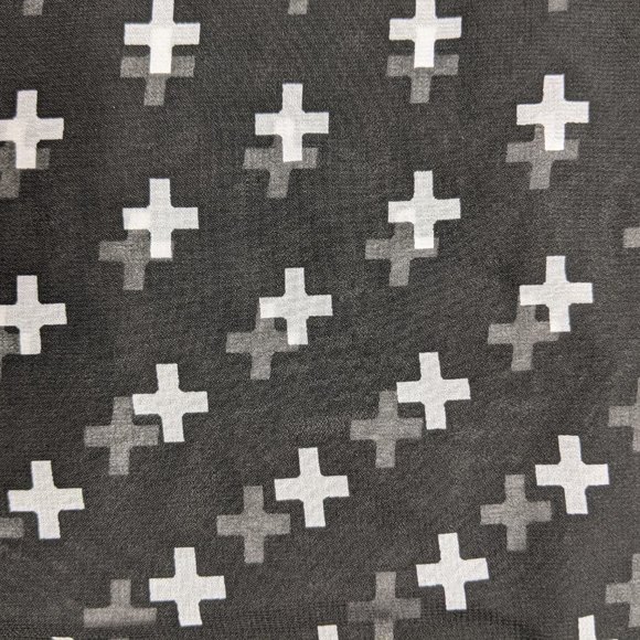 Sheer X Cross Print Oversized Tank H&M - Picture 3 of 5